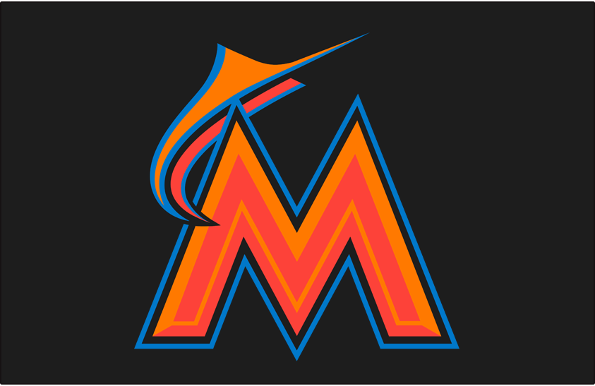 Miami Marlins 2016-2018 Batting Practice Logo iron on heat transfer